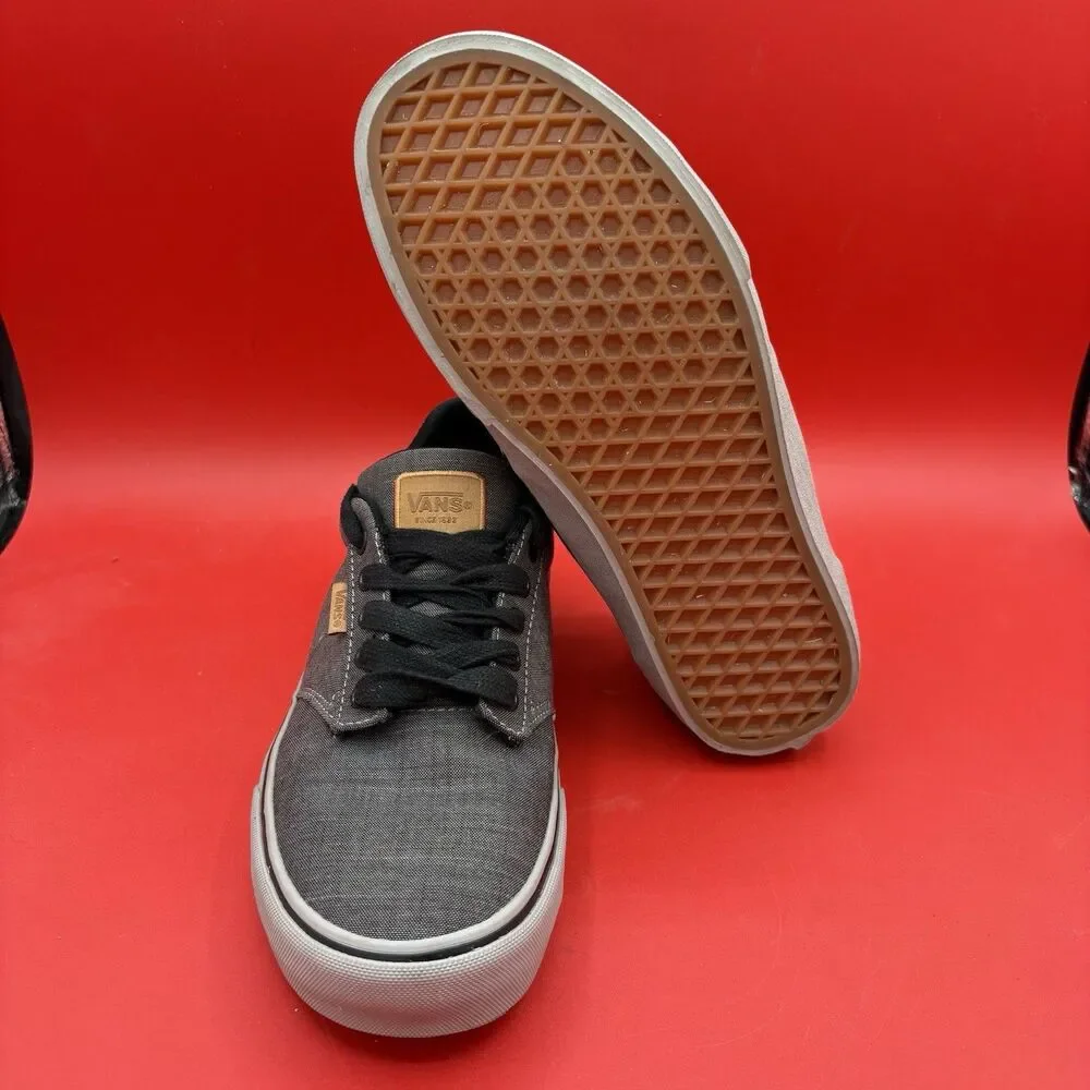 Vans Men's Atwood Deluxe Comfort Ortholite Gray Skate Shoes Sneakers Size 9
